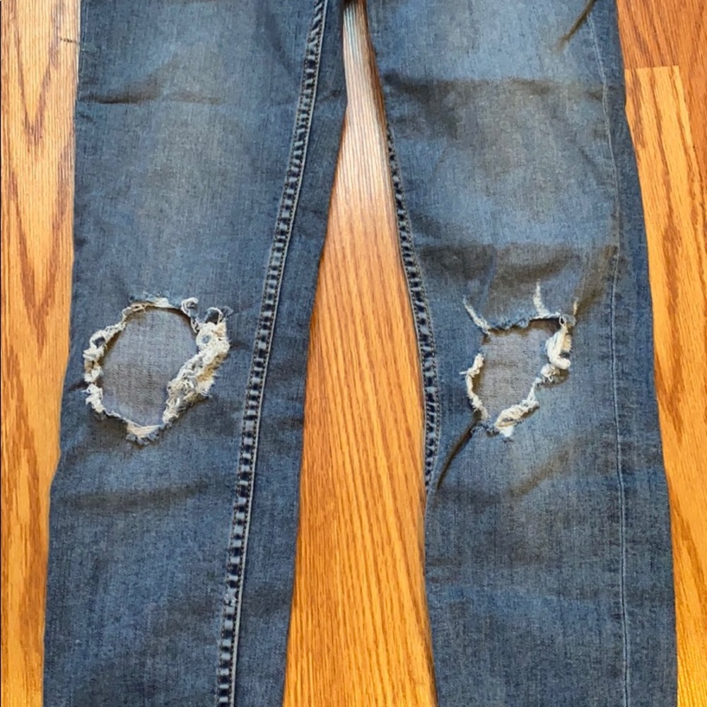 Free People Busted Knee Skinny Jeans - Picture 3 of 6